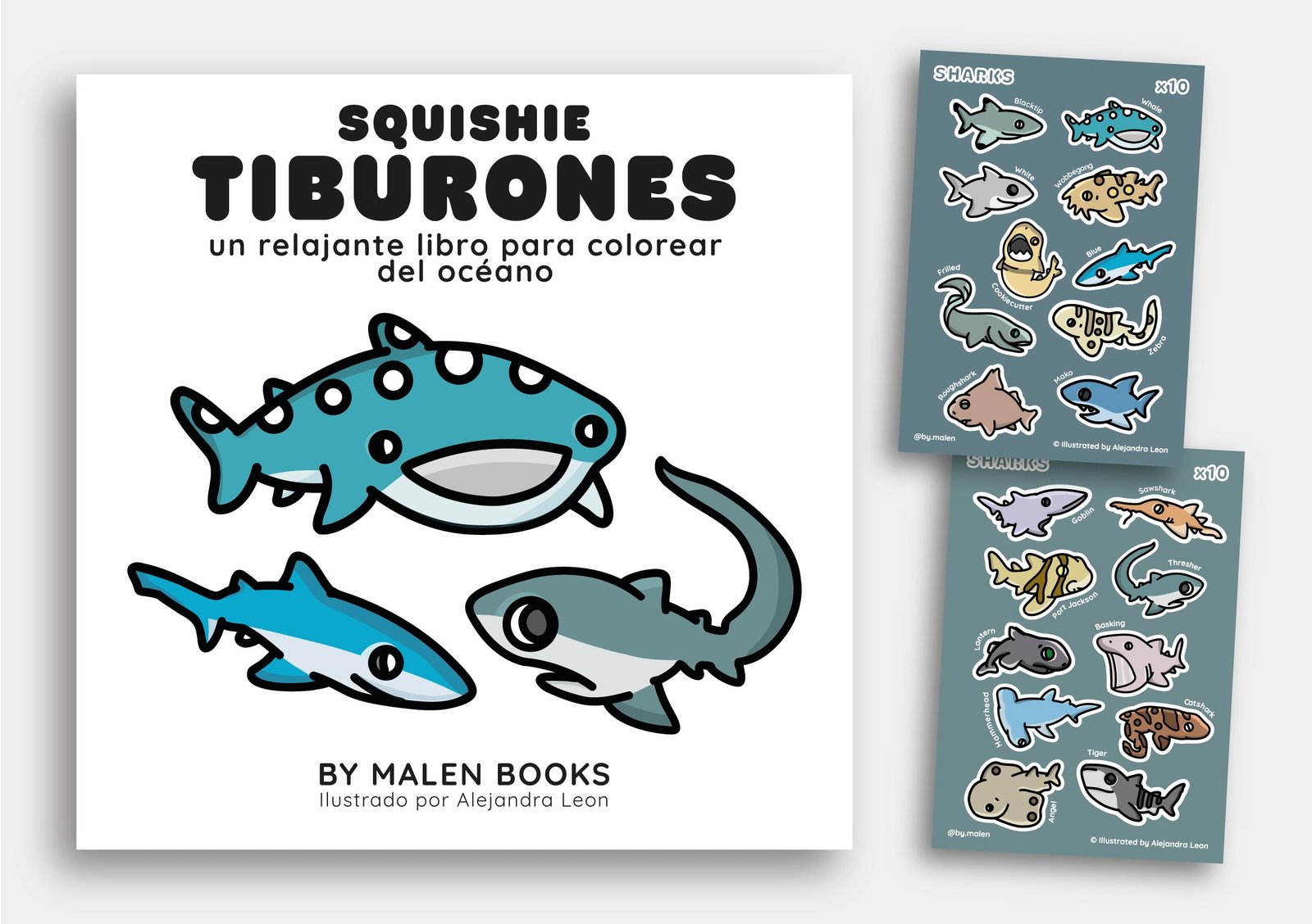 Libro Squishie Tiburones